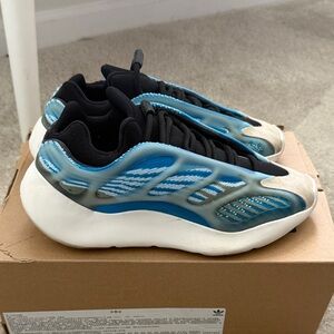 Yeezy Foam Runner-Style Sneakers in Blue, Black, White
